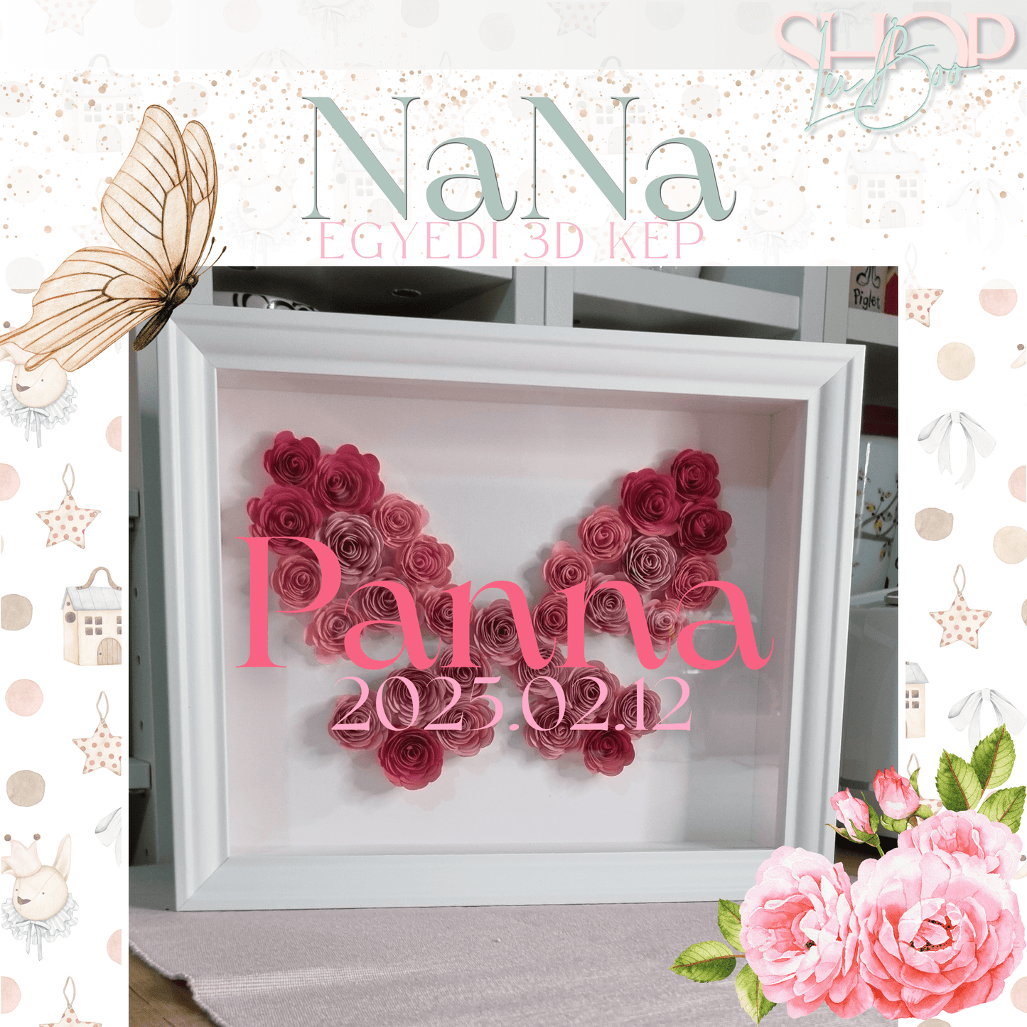 NaNa - Egyedi 3D kép (20x25 cm)