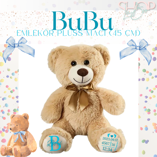 Bubu - Emlékőr plüss maci (45 cm)