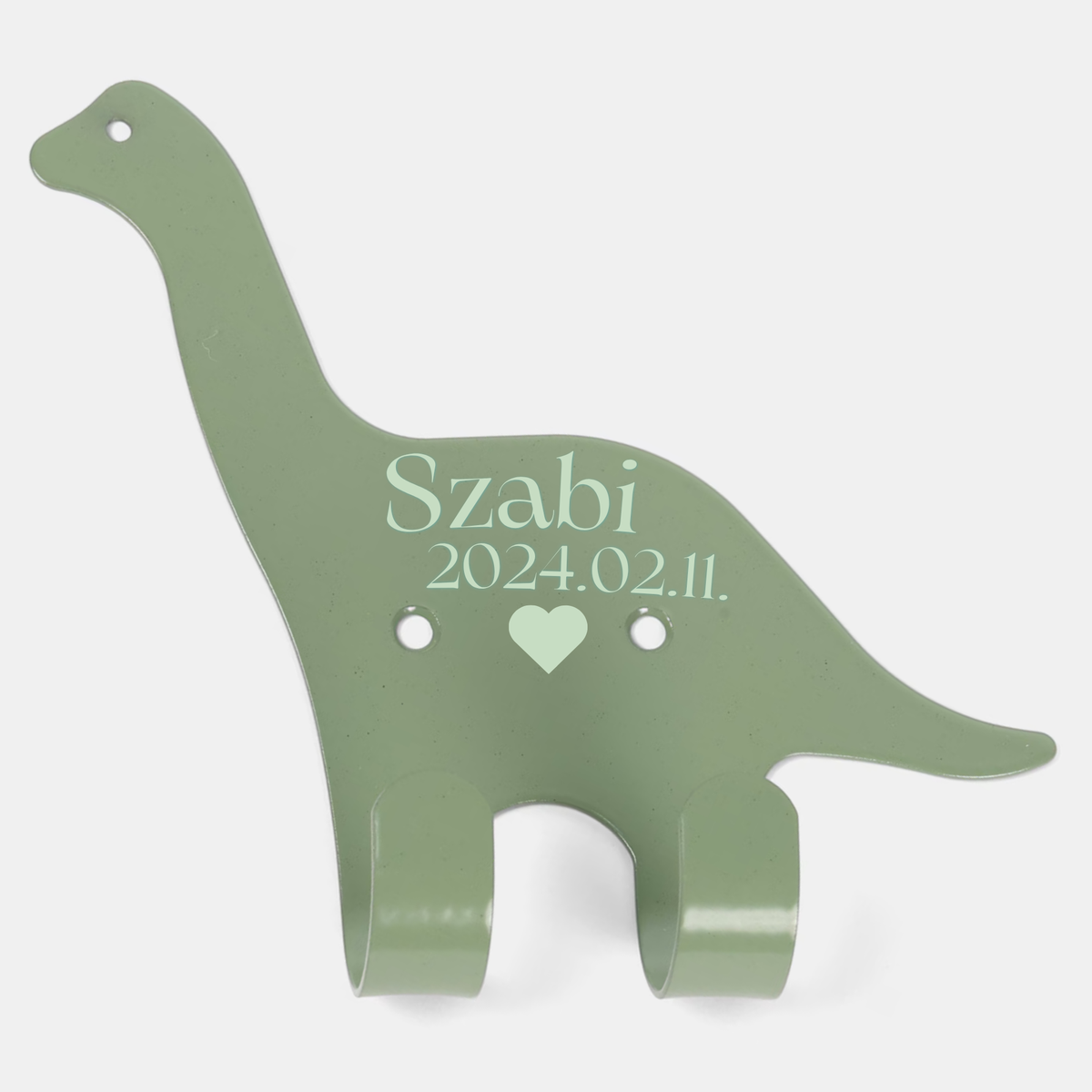 DiNoS - Névre szóló dinós akasztó (13,5x11 cm)