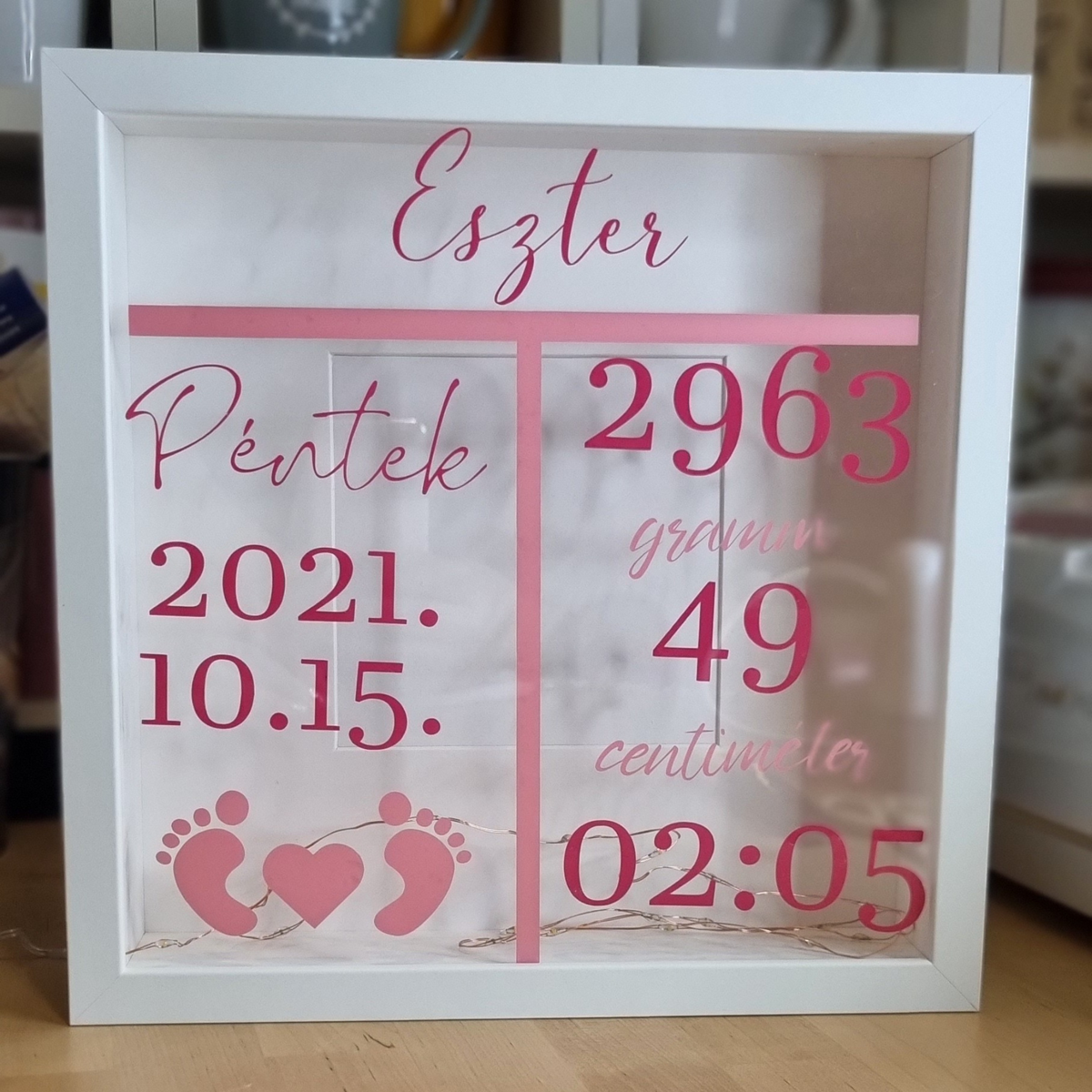 Emlékkép - Világító emlékőr kép (25x25 cm)