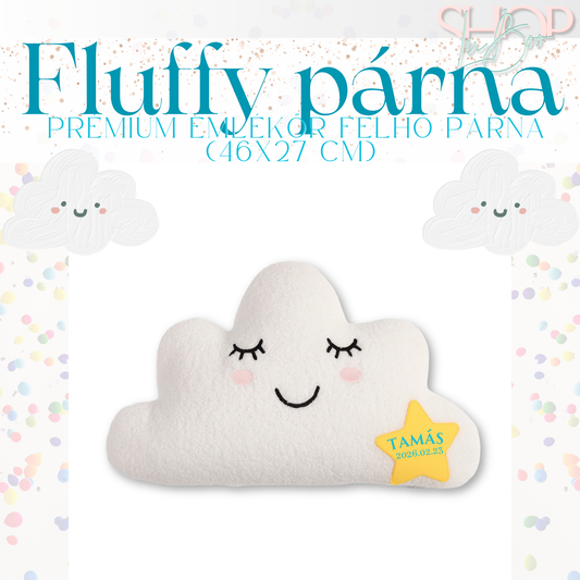 Fluffy párna – Prémium emlékőr felhő párna (46x27 cm)