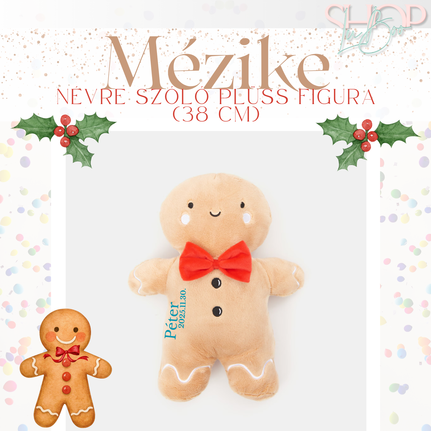 Mézike - Névre szóló plüss figura (38 cm)
