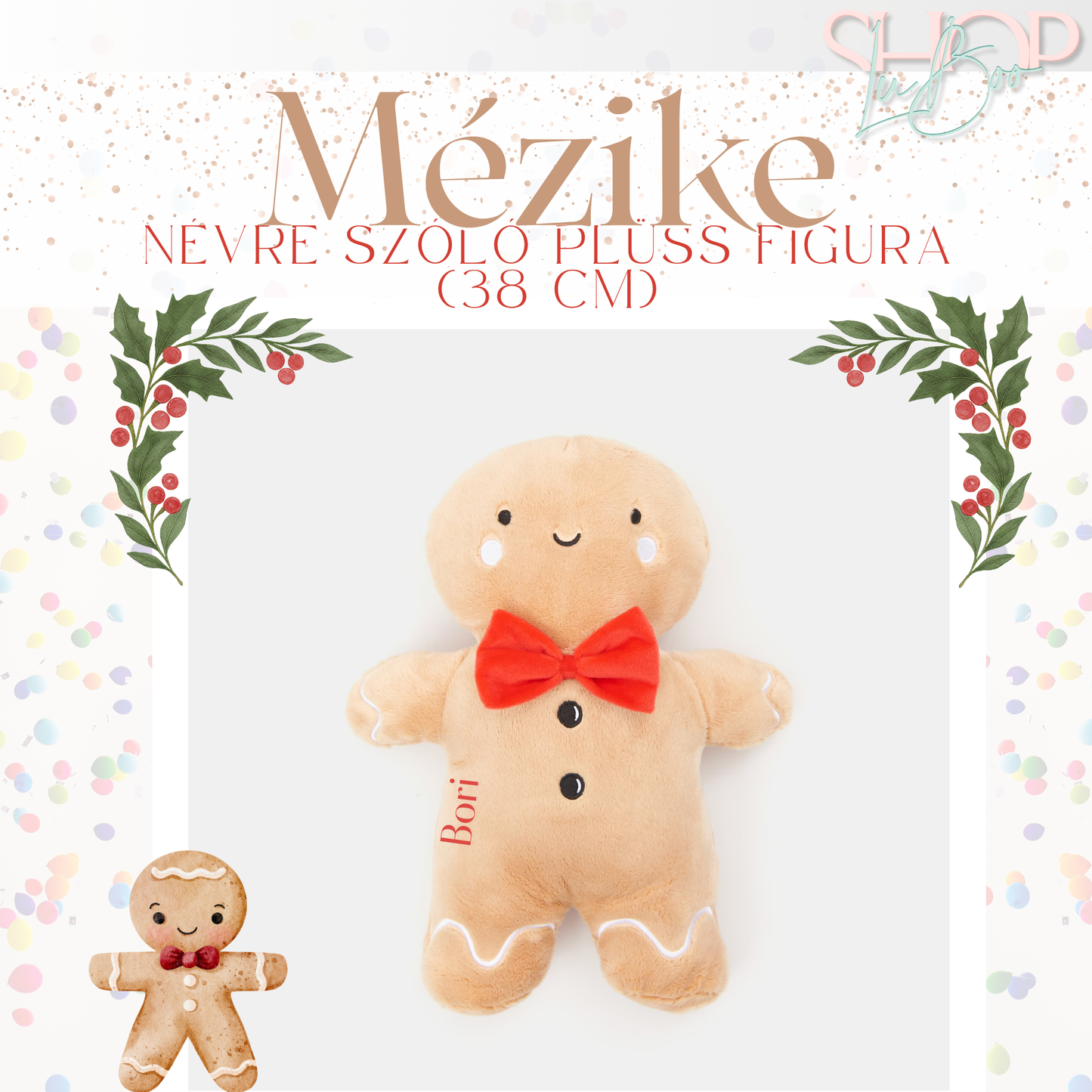 Mézike - Névre szóló plüss figura (38 cm)
