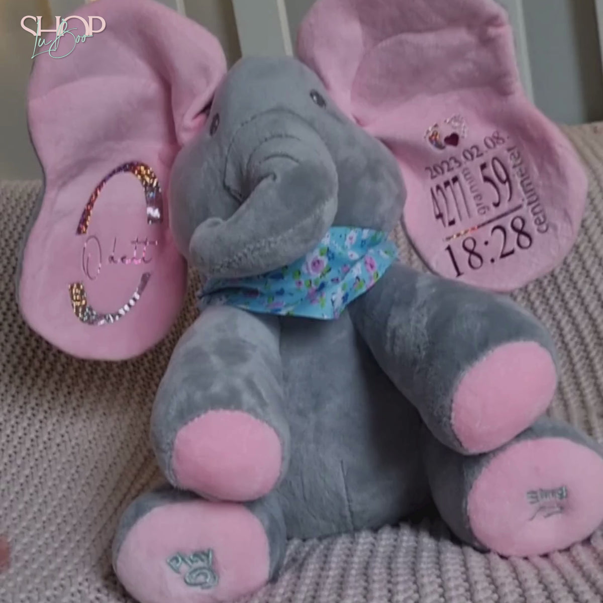KukucsFáni zenélő emlékőr plüss lányos változat – névre szóló babajándék | ShopLuBoo