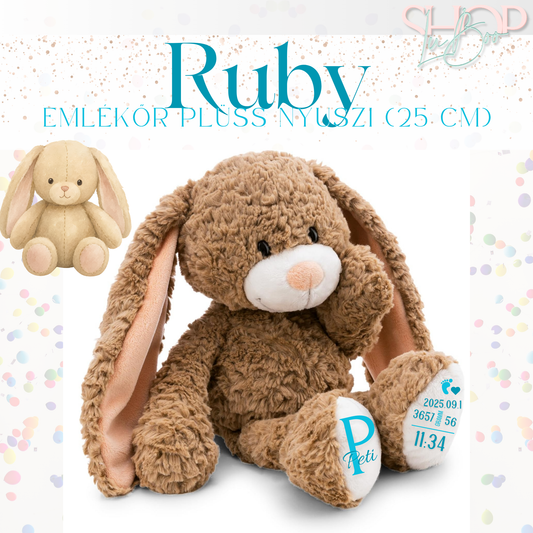 Ruby - Emlékőr plüss nyuszi (25 cm)