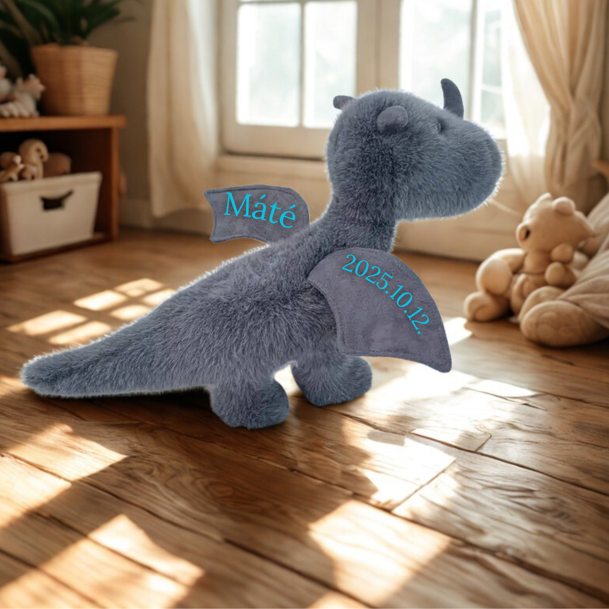 ZiMo - Egyedi, névre szóló plüss sárkány (50 cm)